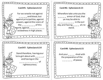 Armor of God - Bible Task Cards for Upper Elementary | TpT