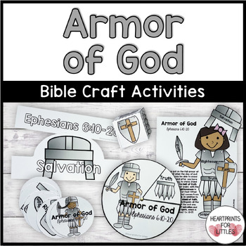 Preview of Armor of God Bible Craft Activities, Ephesians 6:10-20, Sunday School Crafts