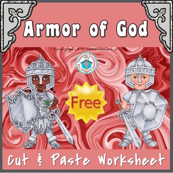 Preview of Armor of God Cut & Paste Worksheet {FREEbie}
