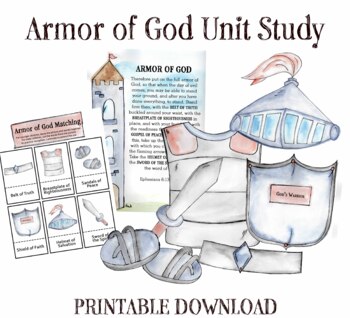 Preview of Armor of God Unit Study/Biblical Training