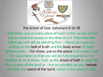 Armor of God Writing Prompt Powerpoint by Patricia Ferrin | TPT