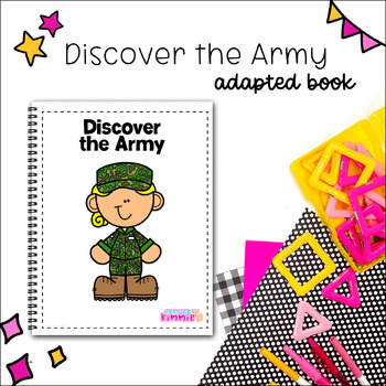 Preview of Army Adapted Book for Special Education Military Adaptive Circle Time Activity