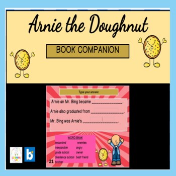 Preview of Arnie the Doughnut Book Companion Boom Cards