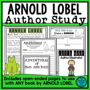 Preview of Arnold Lobel Author Study Packet
