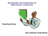 Aromaticity and Introduction to Heterocyclic Compounds che