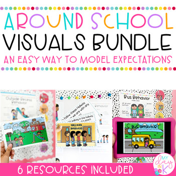 Preview of Around School Visuals Bundle