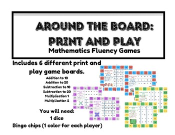 Preview of Around the Board Bingo Print and Play