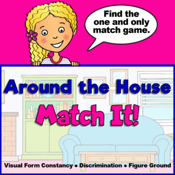 Preview of Around the House Match It! PowerPoint Game