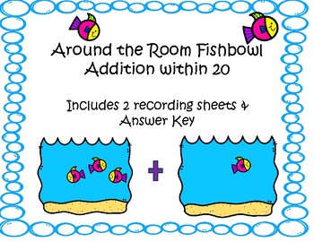 Preview of Around the Room Fishbowl Addition Within 20