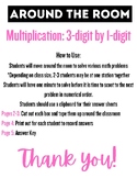 Around the Room: Multiplication 3-digit by 1-digit (Math A