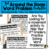 Around the Room Word Problem Movement Activities Growing B