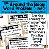 Around the Room Word Problem Movement Activities Growing B