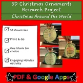 Around the World 3D Christmas Ornament