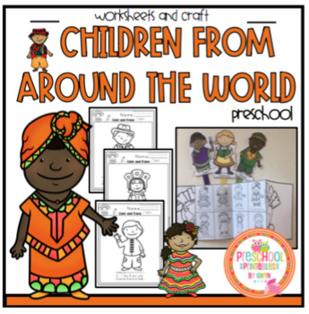 Preview of Around the World Children plus Craft