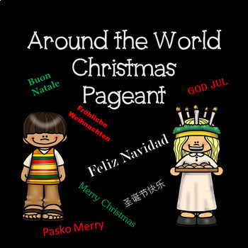 Preview of Around the World Christmas Play Script for 30 or more actors