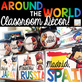 Around the World Classroom Decor - Editable | Countries Ar