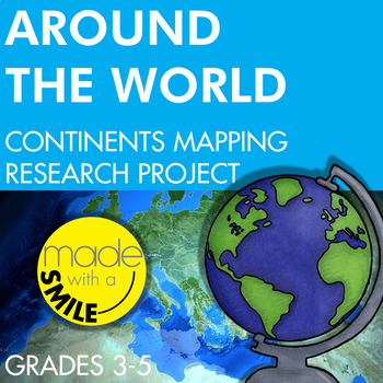 Preview of Around the World Continents Research Mapping Project