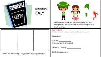 Preview of Around the World: Italy Social Studies PACK