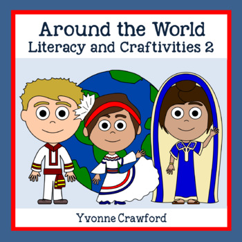 Preview of Around the World Literacy and Craftivities | Writing and Reading Skills 