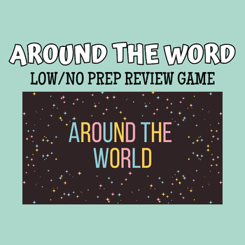 Preview of Around the World Review Game (Low/No Prep)