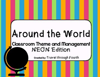 Preview of Around the World: Travel Theme Classroom Bundle (Now Editable!)