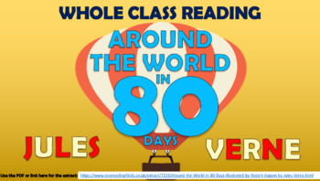 Preview of Around the World in 80 Days - Jules Verne - Whole Class Reading Session!