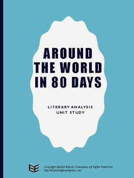 Preview of Around the World in 80 Days Novel Unit Study