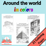 Around the World in Colors: 21 Global Landmarks Coloring P