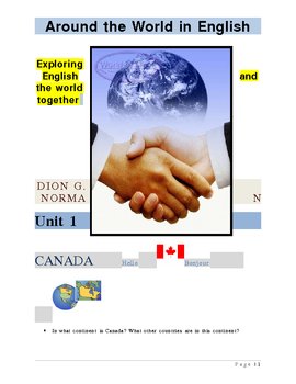 Preview of Around the World in English unit 1: Canada