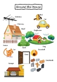 Around the house object- English Vocabulary with picture