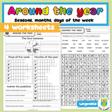 Around the year: seasons, months, days of the weeks