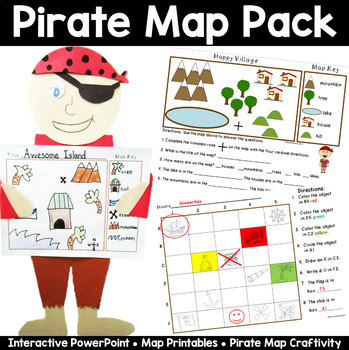 Preview of Map Pack: Pirate Theme- Perfect for Talk Like a Pirate Day