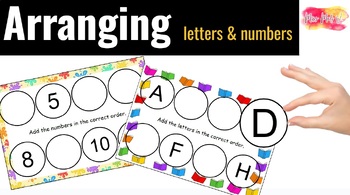 Preview of Arranging numbers 1-100 & letters A-Z