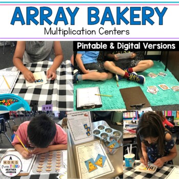Preview of Array Bakery Multiplication Activities and Room Transformation