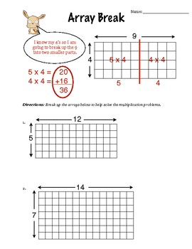 multiplication arrays worksheets teaching resources tpt