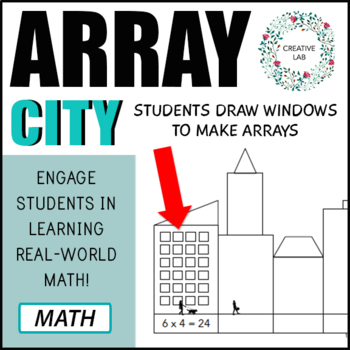 Preview of Array City - Multiplication Math Printable Worksheets