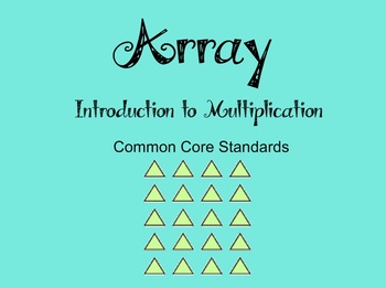 Preview of Array Math Bundle - CCSS