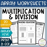 Array: Multiplication & Division Worksheets