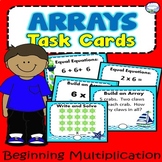 90 Multiplication Array Task Cards with Recording Sheet Ocean