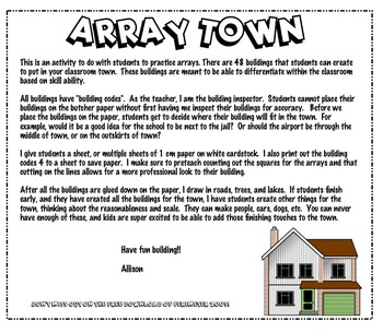 Preview of Array Town