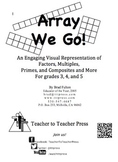 Array We Go! Introducing Multiplication, Factors, Primes, & Composites