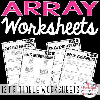 Preview of Array Worksheets - 2.OA.4