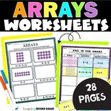 Arrays Worksheets Multiplication Repeated Addition Review 