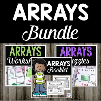 Preview of Multiplication Arrays Worksheets | Repeated Addition Worksheets | Arrays Bundle