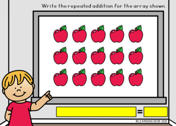 Arrays And Repeated Addition 2nd Grade-Distance Learning Packet For 2nd