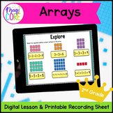 Arrays - Repeated Addition 2nd Grade Math Digital Mini Les