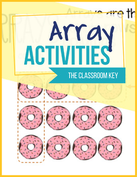 Arrays Activities Worksheets and Task Cards for 2nd Grade