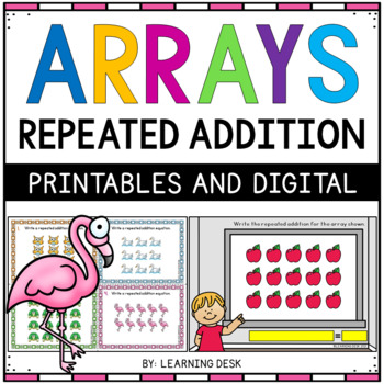 Arrays Repeated Addition First Second Third Grade Printables Google Slides