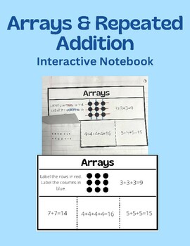 Preview of Arrays & Repeated Addition Interactive Notebook