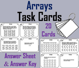 Arrays Task Cards Activity 1st 2nd 3rd Grade Repeated Addition